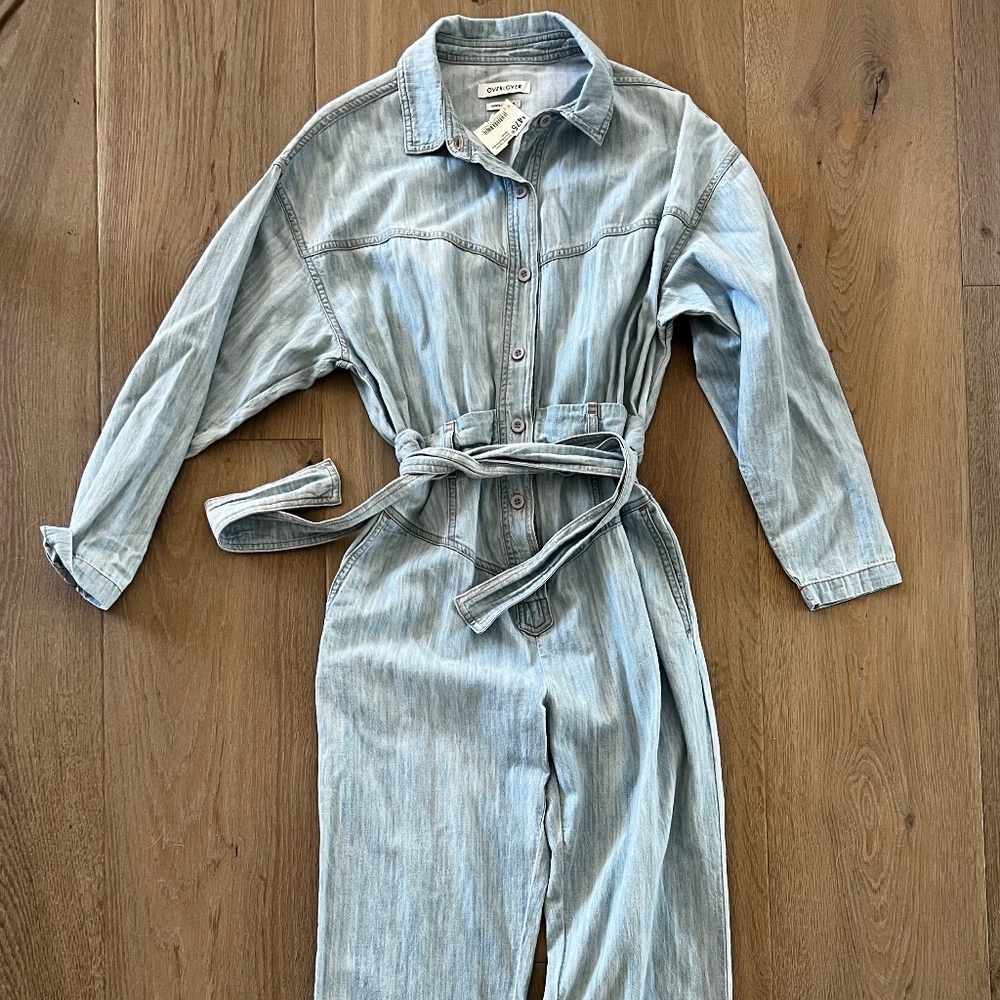 NWT Overlover Jumpsuit in Denim - Size XS